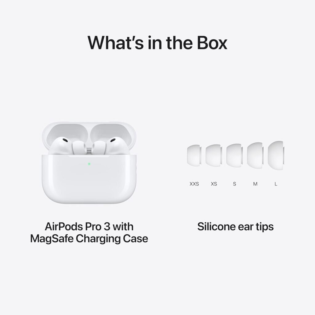 Apple AirPods Pro 3 wireless earbuds with MagSafe charging case – 2026 Review