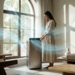 Super General 1 Ton Portable Air Conditioner SGP124T3, 3-in-1 AC-Dehumidifier, 12000 Btu/h, No Drip Technology, 3 Fan Speeds, Super Low Noise, Fan Mode, Sleep Mode, 24hrs Timer, White-Black
